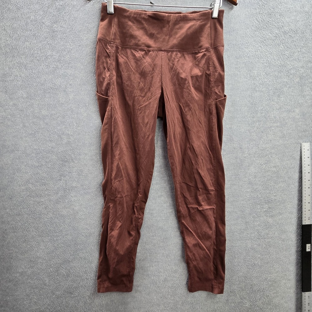 Athleta Women Activewear Pants 6 Brown Trekkie Hybrid Cropped‎